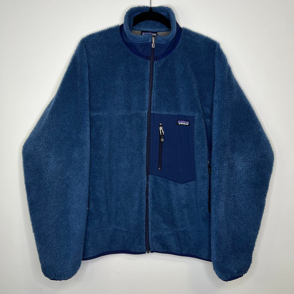 Patagonia Fleece Zip Jacket Retro Pike Blue Men’s Large